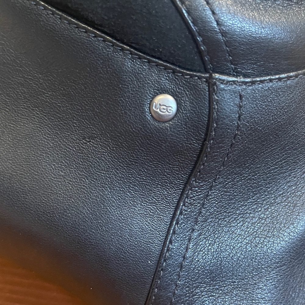 UGG Ravenna Black Over the Knee Wedge Boots size 8 - Picture 2 of 10
